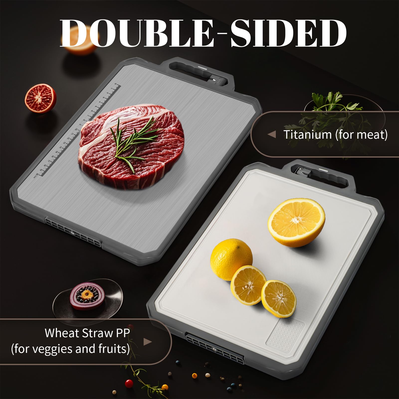 Tabla IGOYE de gran tamaño 43x30 cm para ingredientes