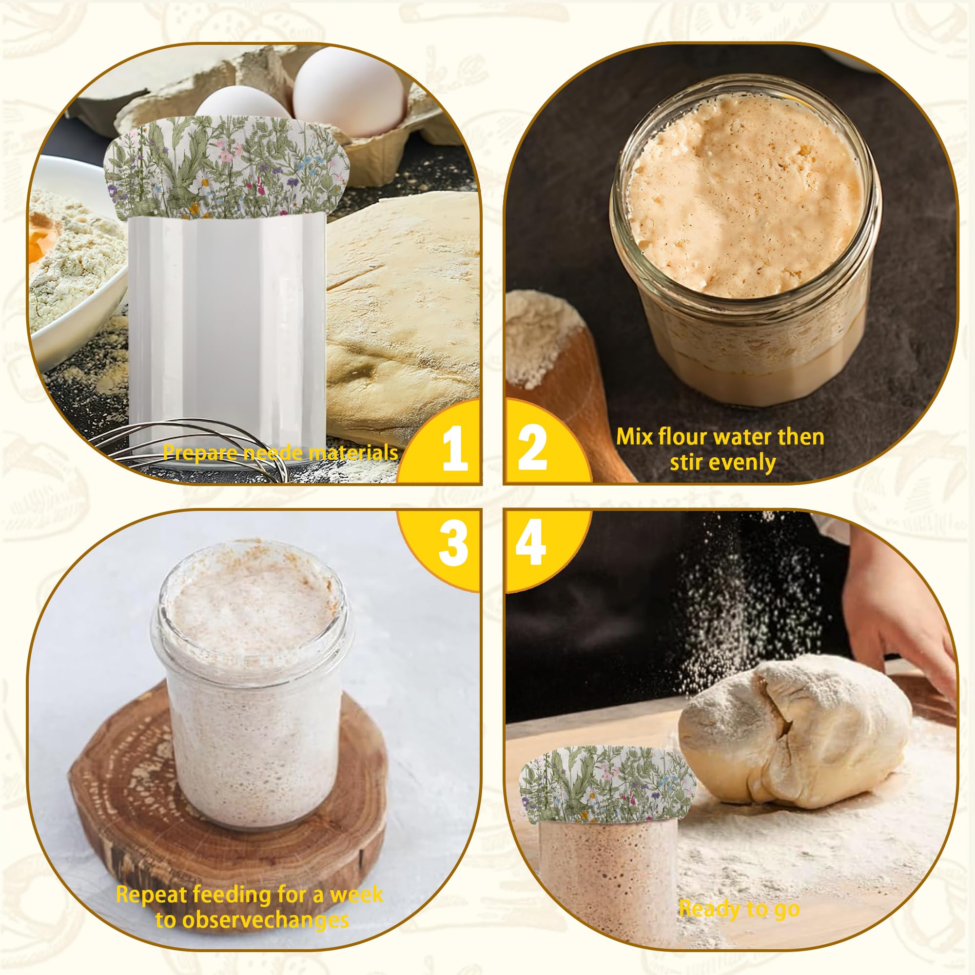 IGPPDO Uso versátil: ideales para kombucha o té helado en frascos.