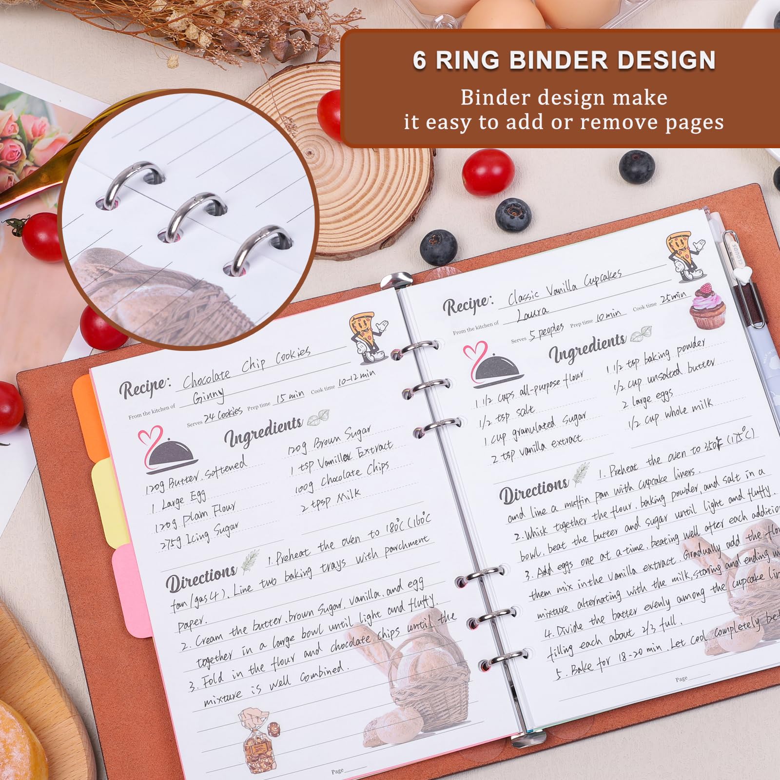 iHoesdste diseño interior personalizado facilita ordenar y anotar recetas con estilo.