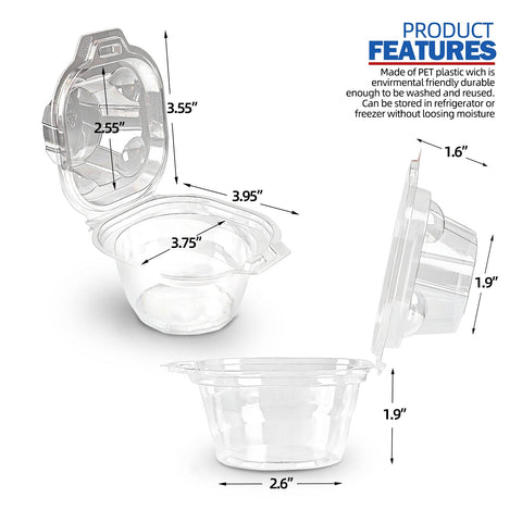 IHONGBEI caja cupcake apilable para facilitar almacenamiento