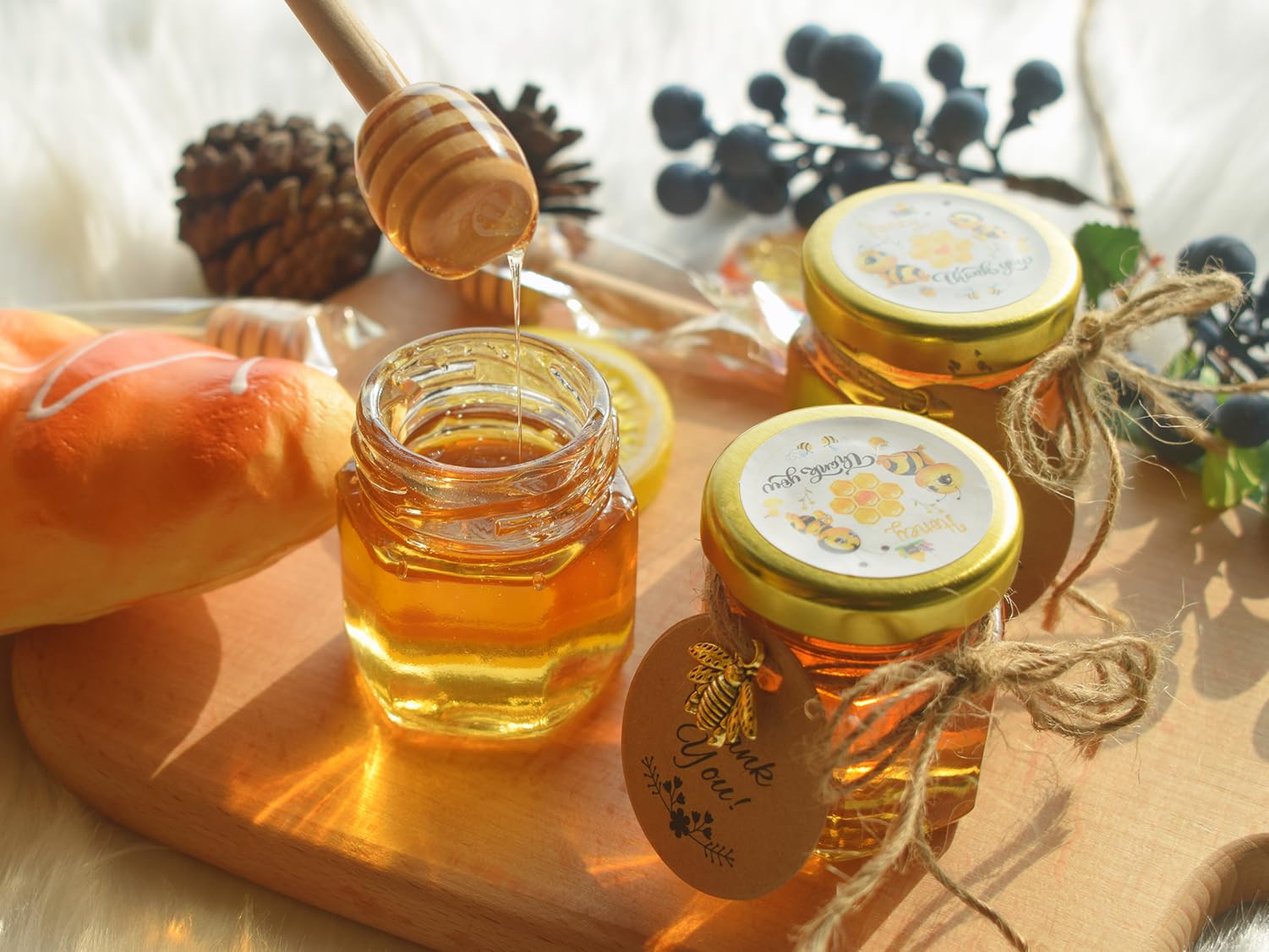 IIKUM colgantes abeja dorado, detalle decorativo para regalos.