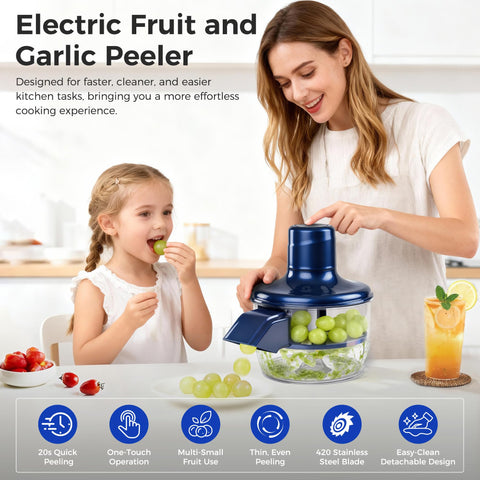 IILLDD pelador automático de tomates cherry: piel suave sin aplastar