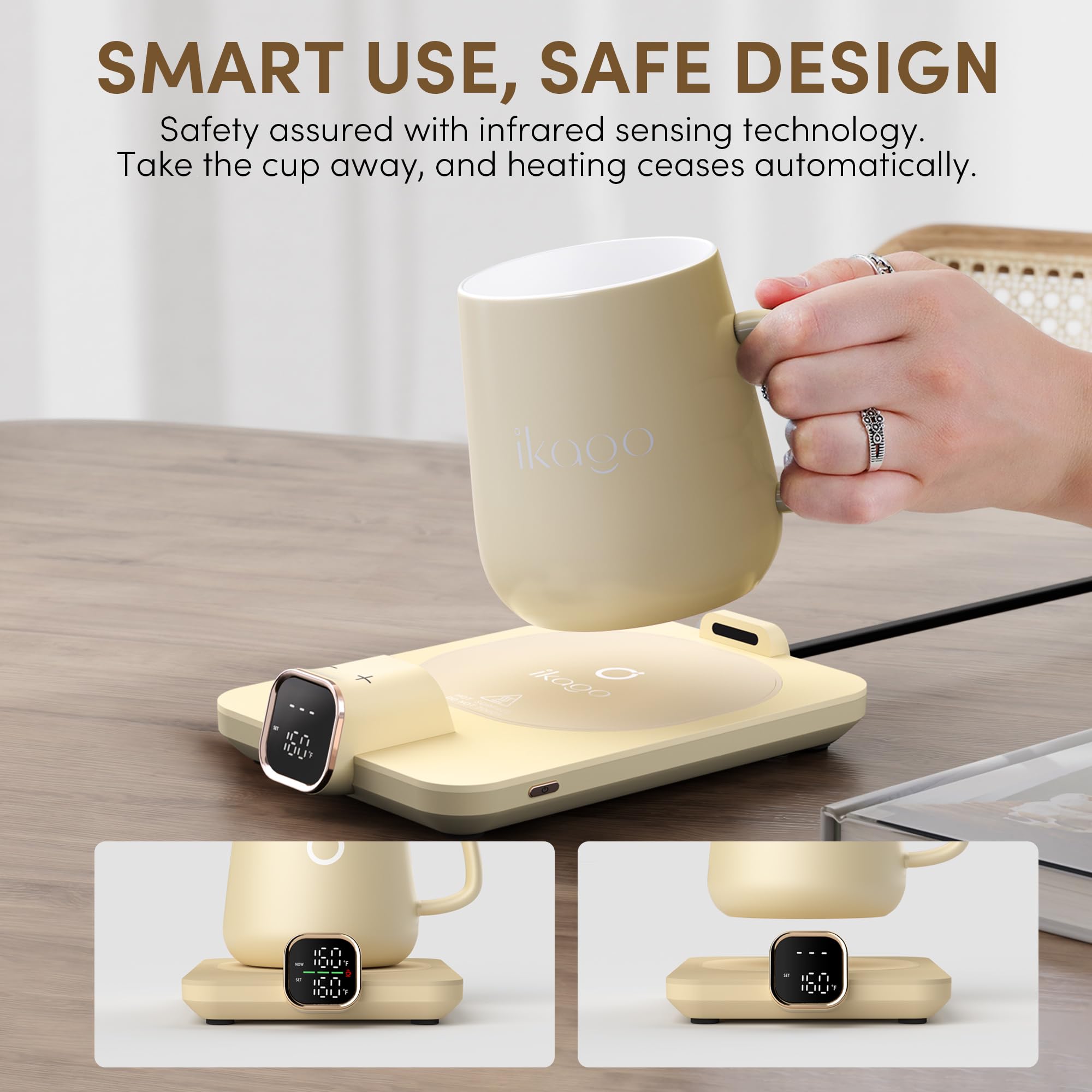 Ikago sensor infrarrojo y pantalla digital permiten controlar el calor