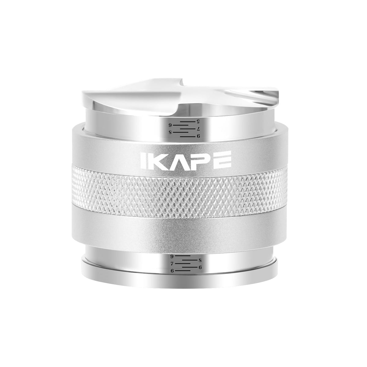IKAPE distribuidor-compactador 53 mm: equilibrio en portafiltro para extracción estable.