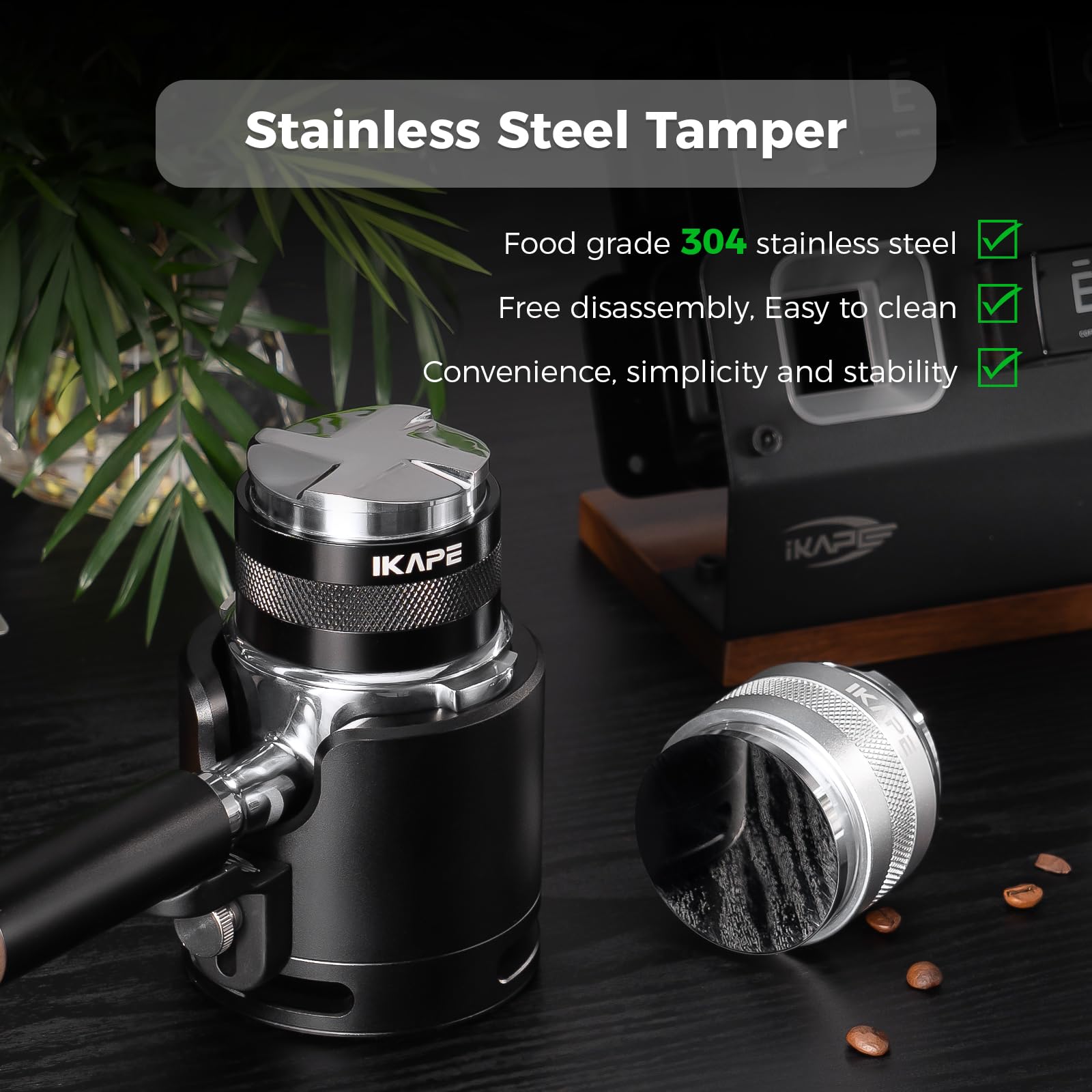 IKAPE distribuidor espresso, compatible con portafiltros 54mm Breville.