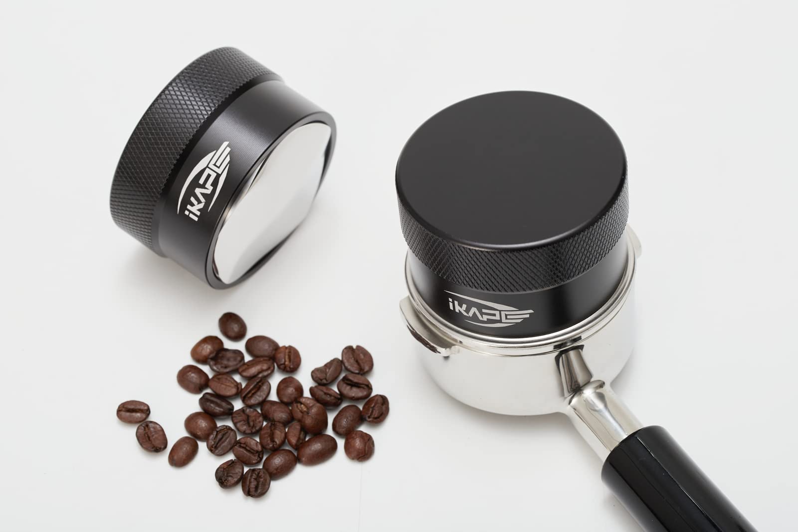 IKAPE distribuidor espresso diseño espiral cuatro cuchillas: mejora la distribución.