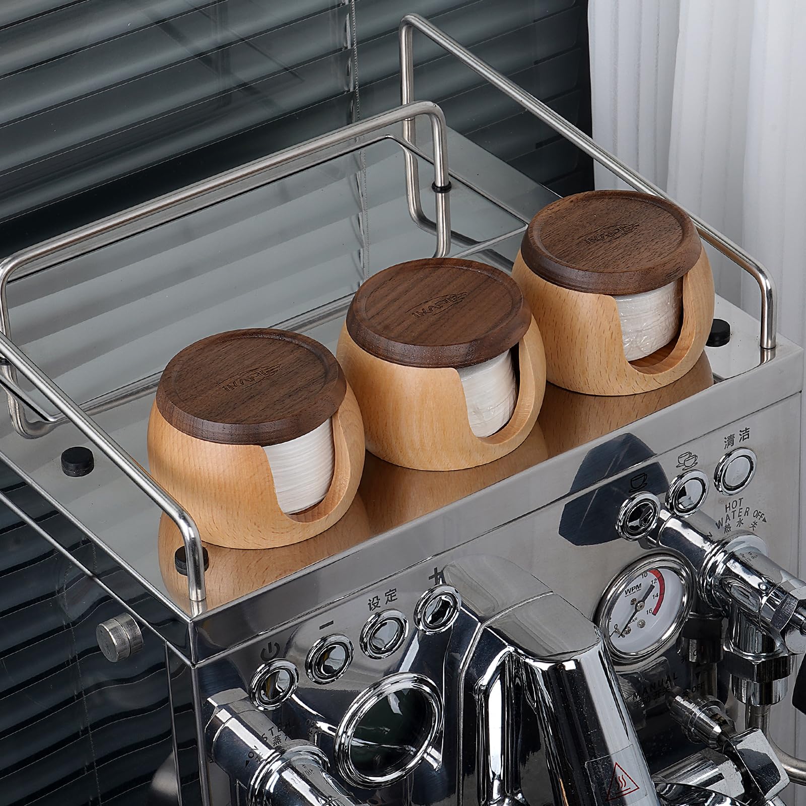 Caja de almacenamiento IKAPE para filtros, protege contra humedad.