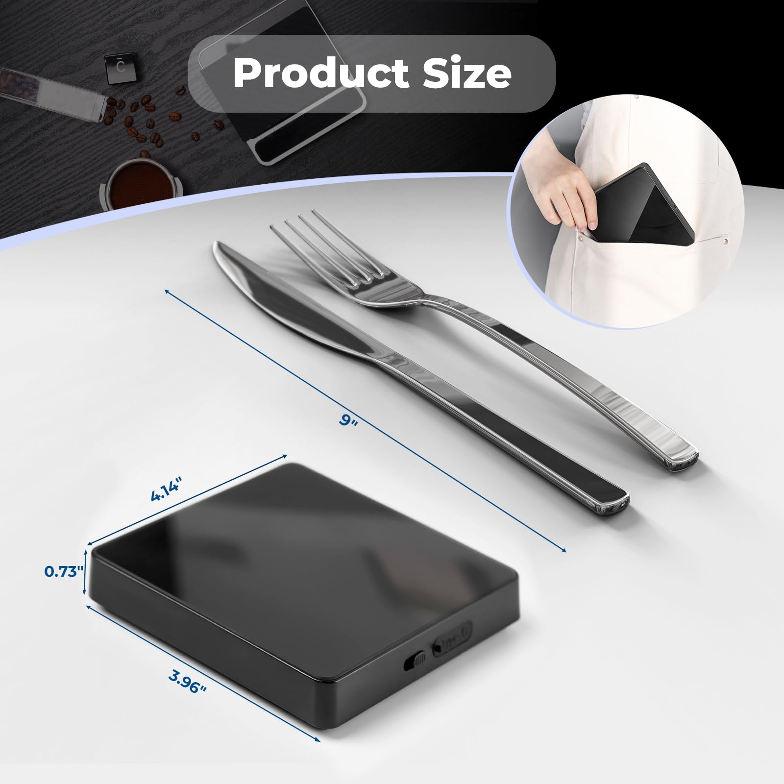IKAPE escala profesional diseño compacto ideal para casa y viajes