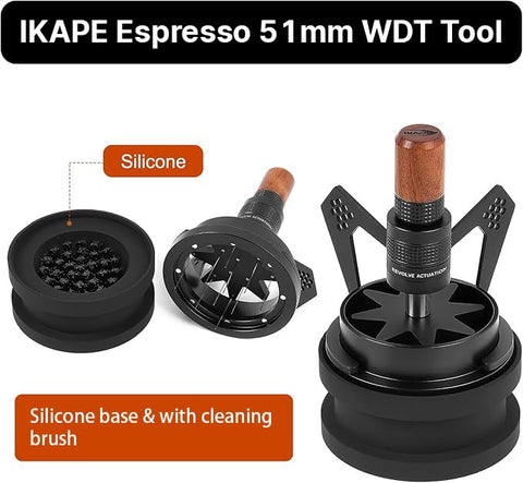 IKAPE Mantis WDT embudo-dosificador y soporte: almacenamiento ordenado y limpieza sencilla.