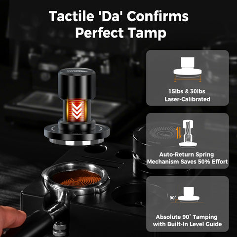 IKAPE tamper con clic audible para confirmar presión exacta