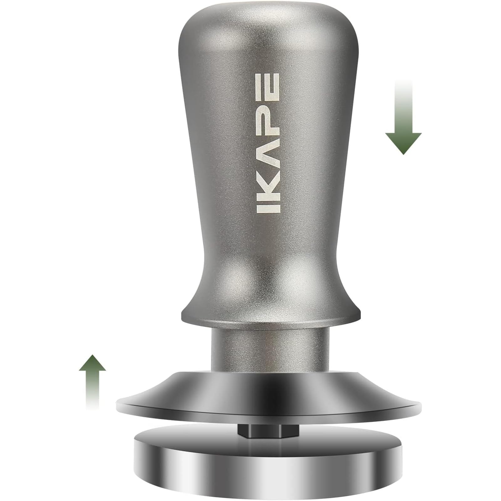 IKAPE prensador espresso 53mm base plana para extracción más uniforme