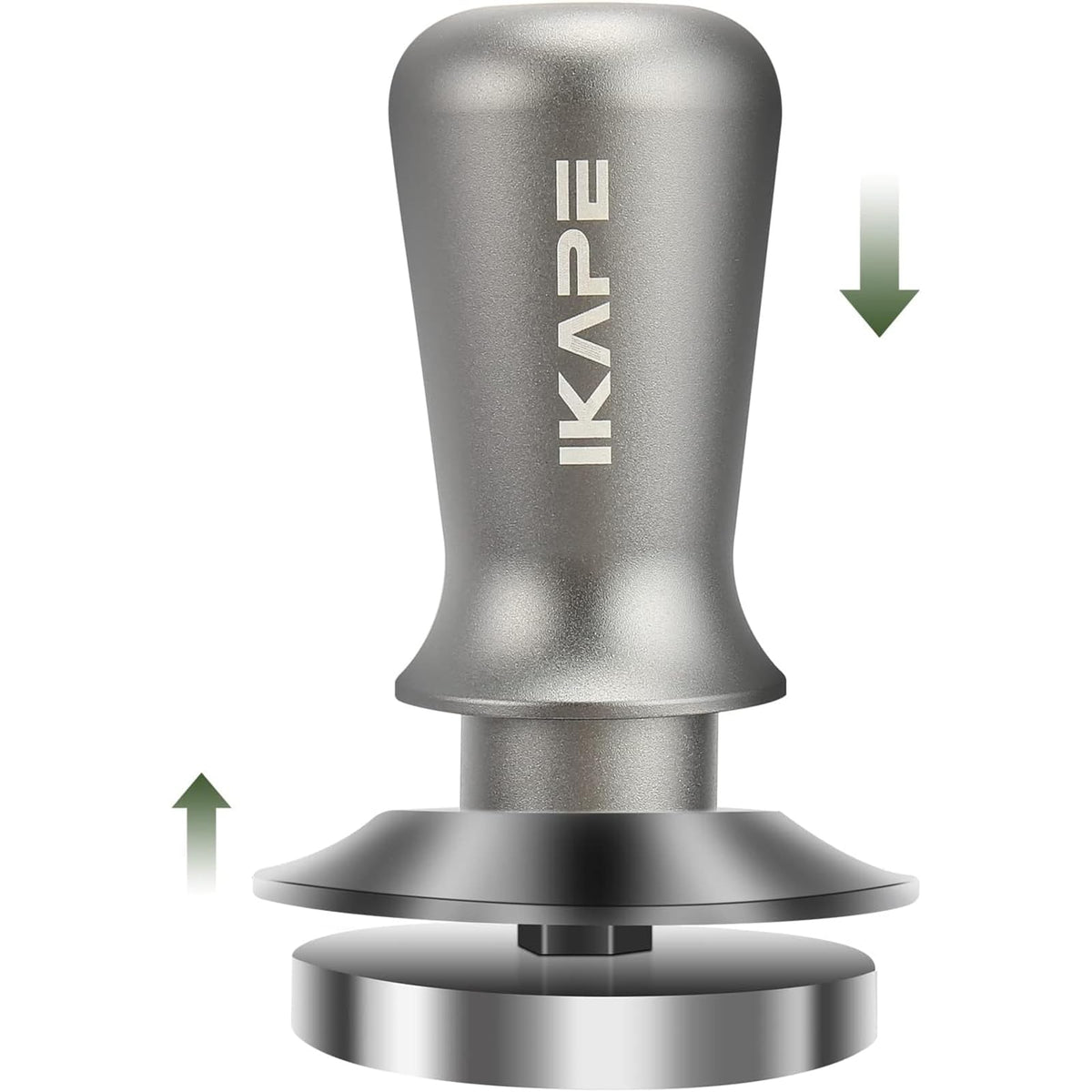 IKAPE prensador espresso 53mm base plana para extracción más uniforme
