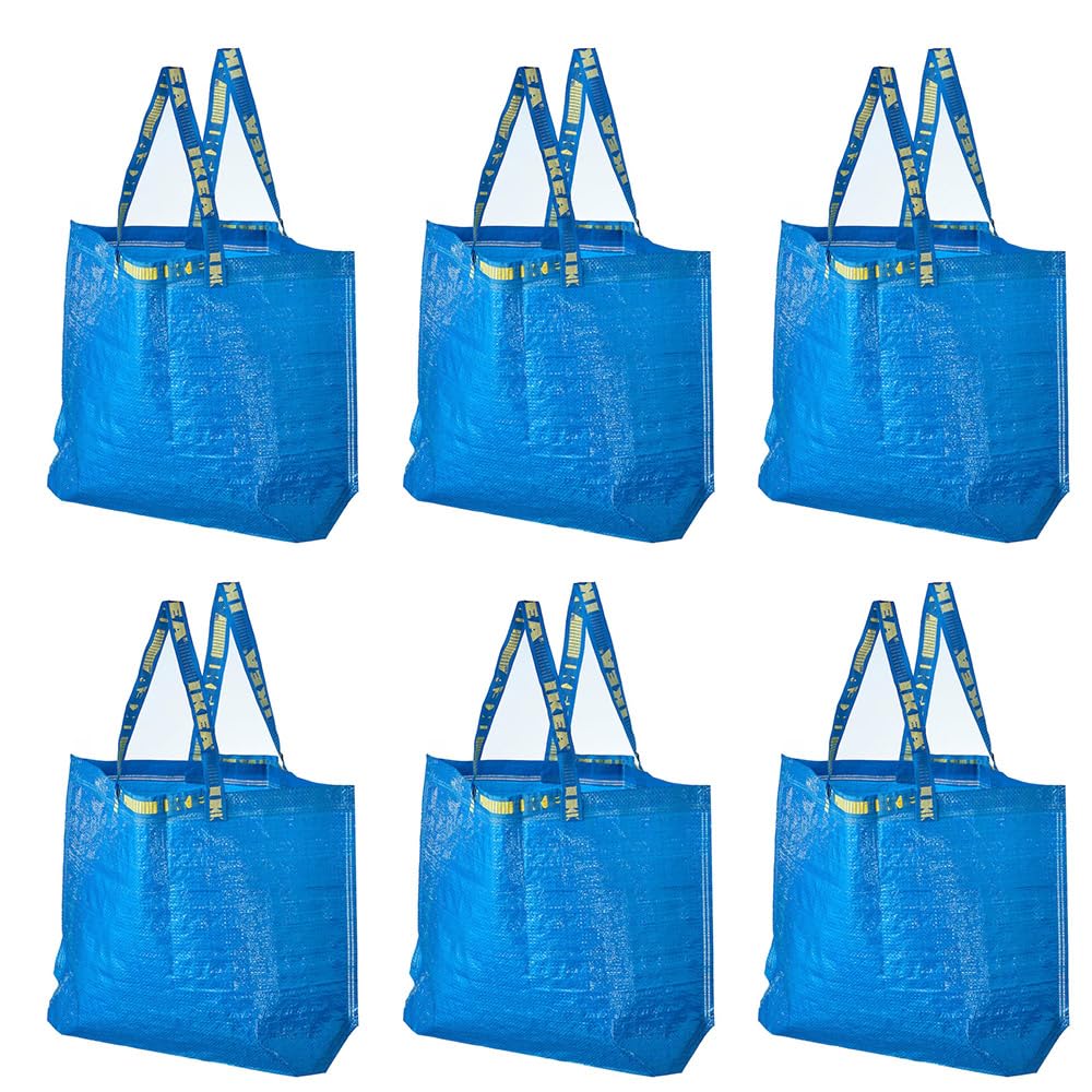 Bolsa FRAKTA IKEA azul frente para compras diarias