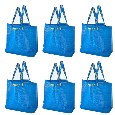 Bolsa FRAKTA IKEA azul frente para compras diarias