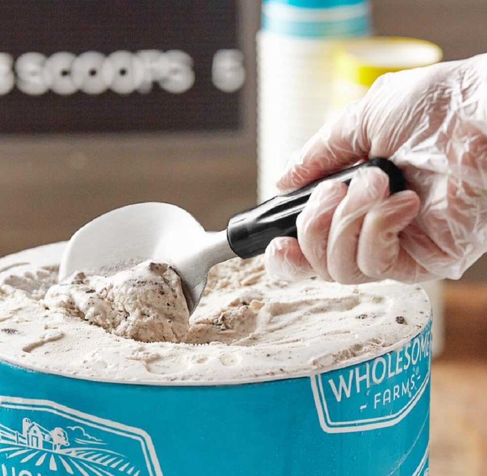 IKITO pala para helado, mango antideslizante para servir con precisión