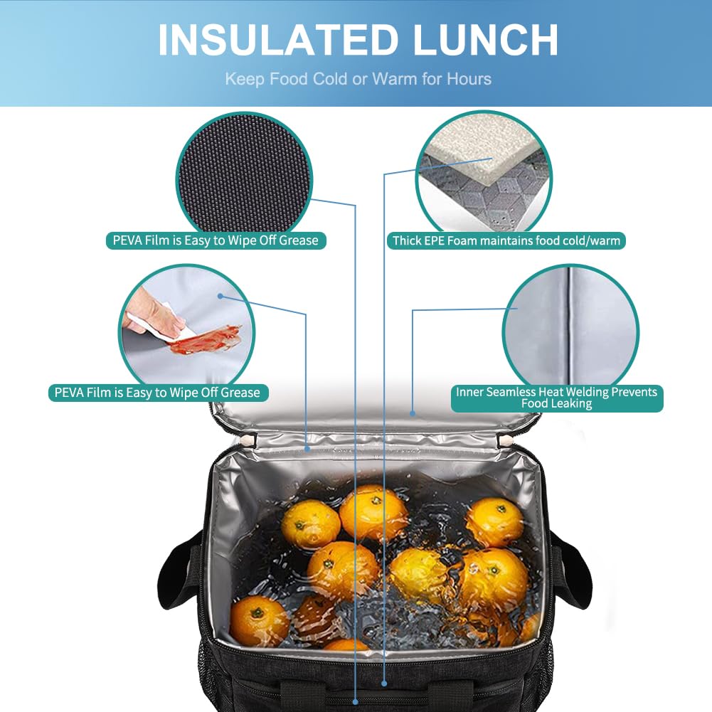 iknoe bolsa-almuerzo para oficina, picnic y viaje.