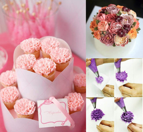 ilauke bolsa de decoración para cupcakes y galletas ofrece control y precisión