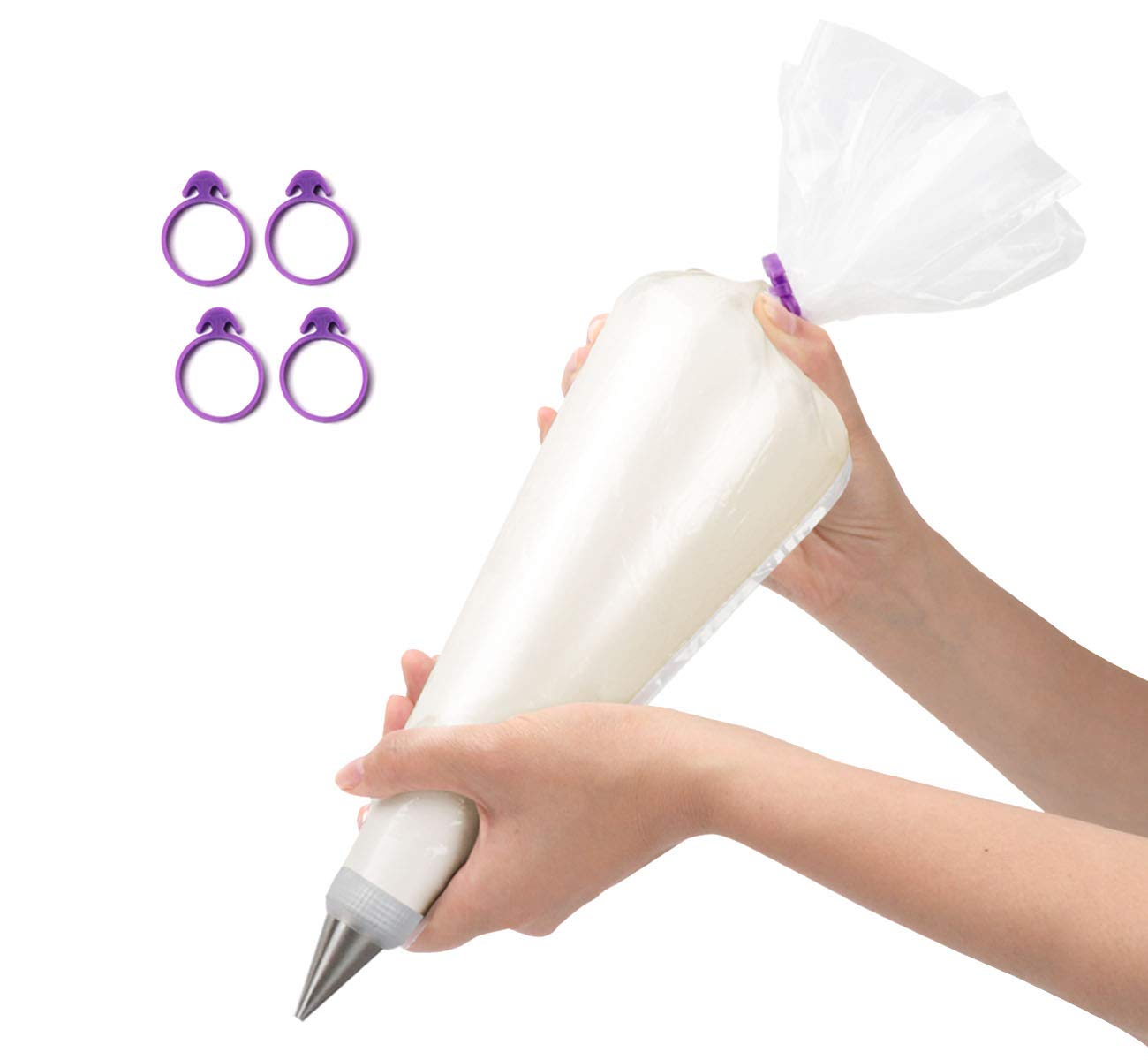 ilauke bolsas de decoración 18 pulgadas para glaseado uniforme y sin derrames