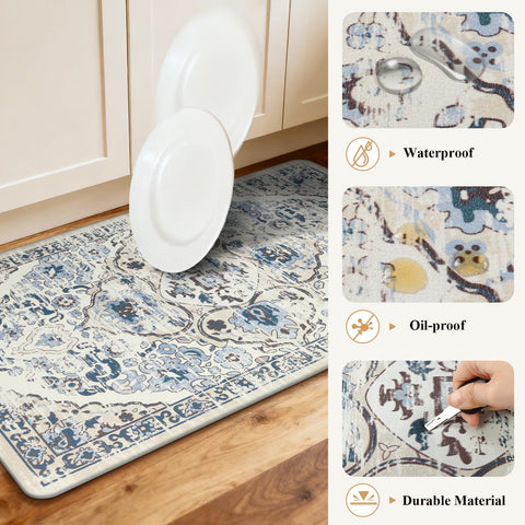 Ileading alfombra cocina antideslizante mantiene estable el área de cocción.