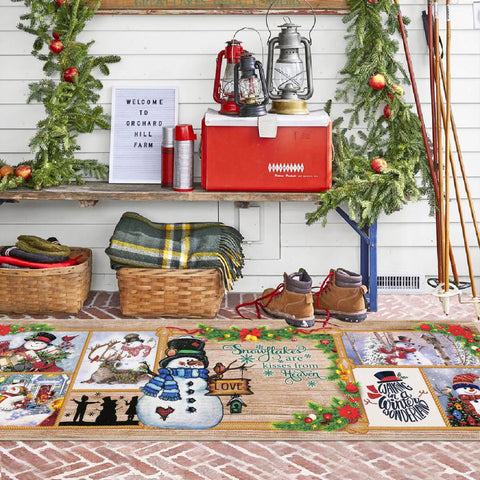 Diseño farmhouse en alfombra Ileading para cocina con estilo rústico