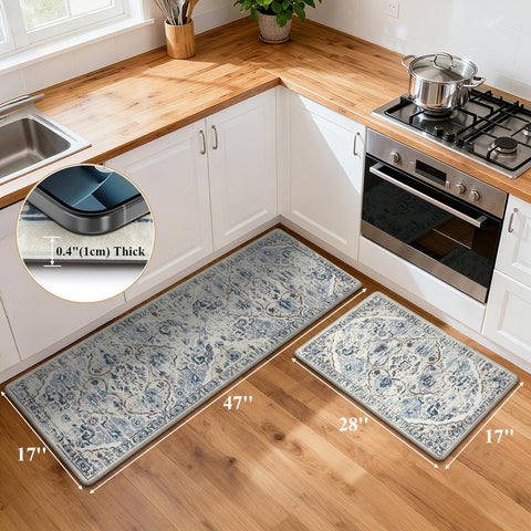 Ileading alfombra pasillo cocina antifatiga para zonas de alto tránsito.