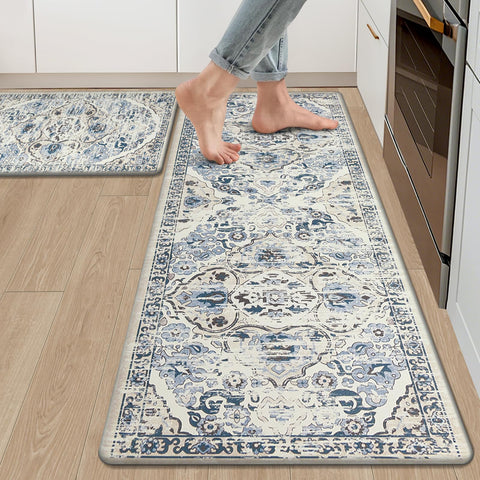 Ileading antifatiga alfombra cocina 2 piezas para mayor comodidad al cocinar.