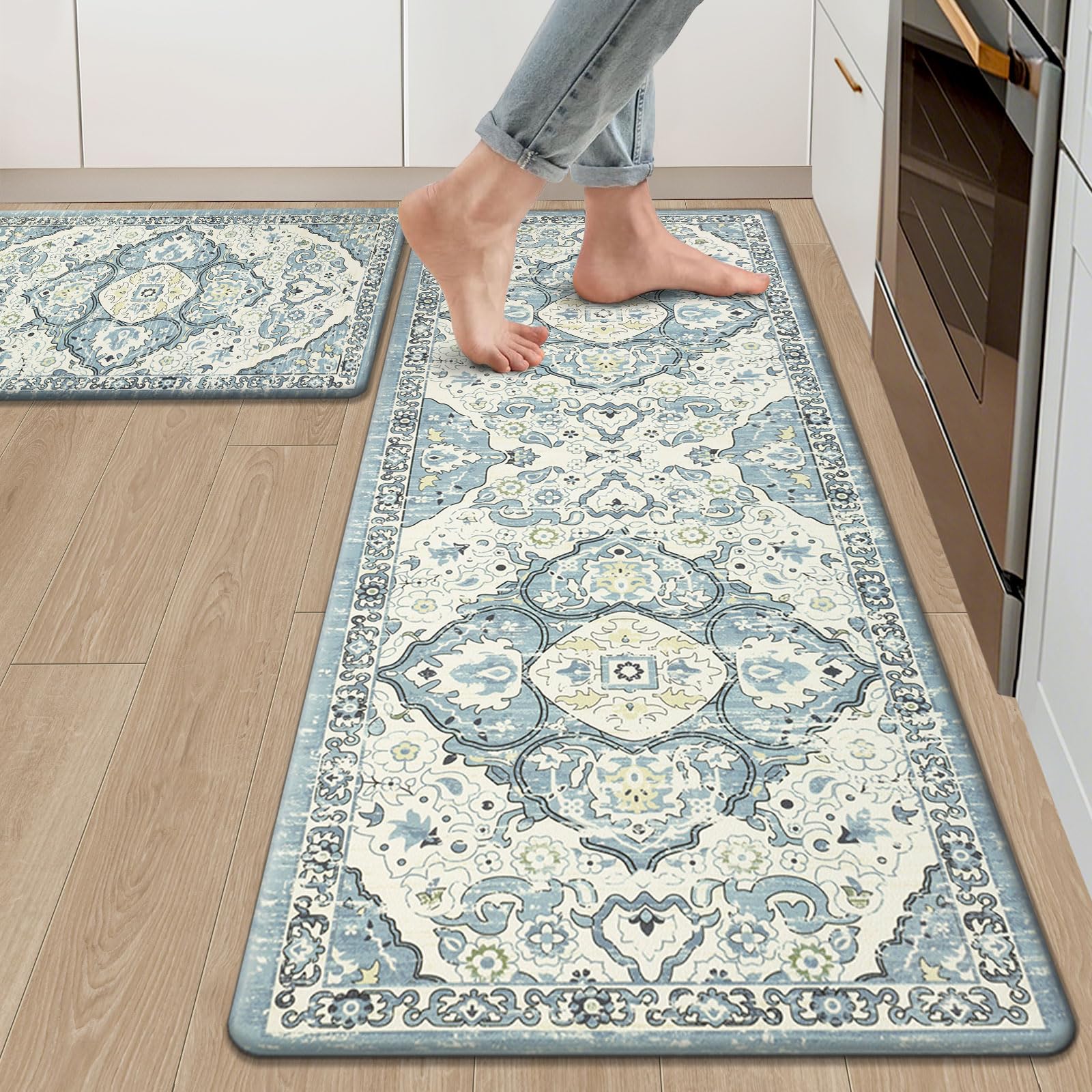 Ileading alfombras antifatiga para cocina ofrecen soporte acolchado para largas horas de cocinado.