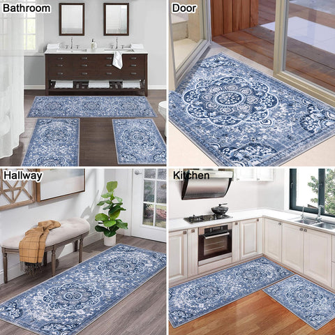 Ileading alfombras lavables para cocina, duraderas y fáciles de limpiar