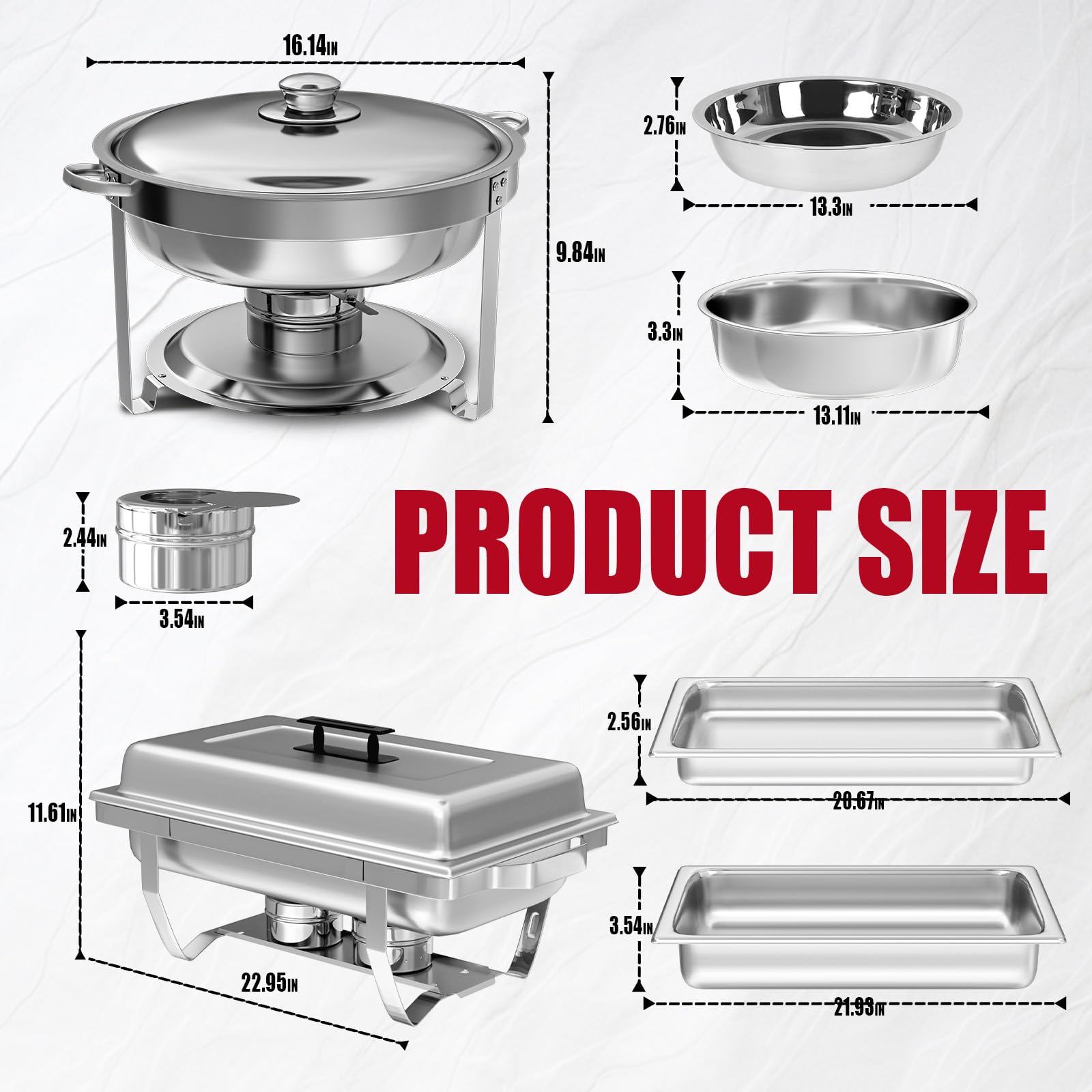 IMACONE: fuente caliente redonda 5qt ideal para aperitivos calientes.