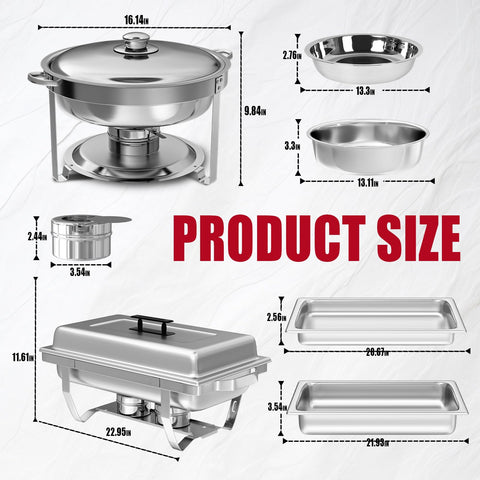 IMACONE: fuente caliente redonda 5qt ideal para aperitivos calientes.