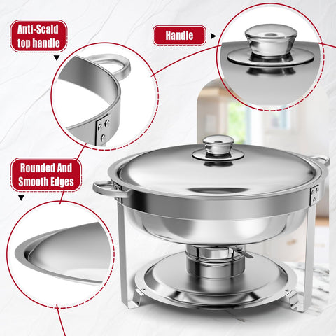 IMACONE tapa chafer, mantiene la comida caliente de forma uniforme.