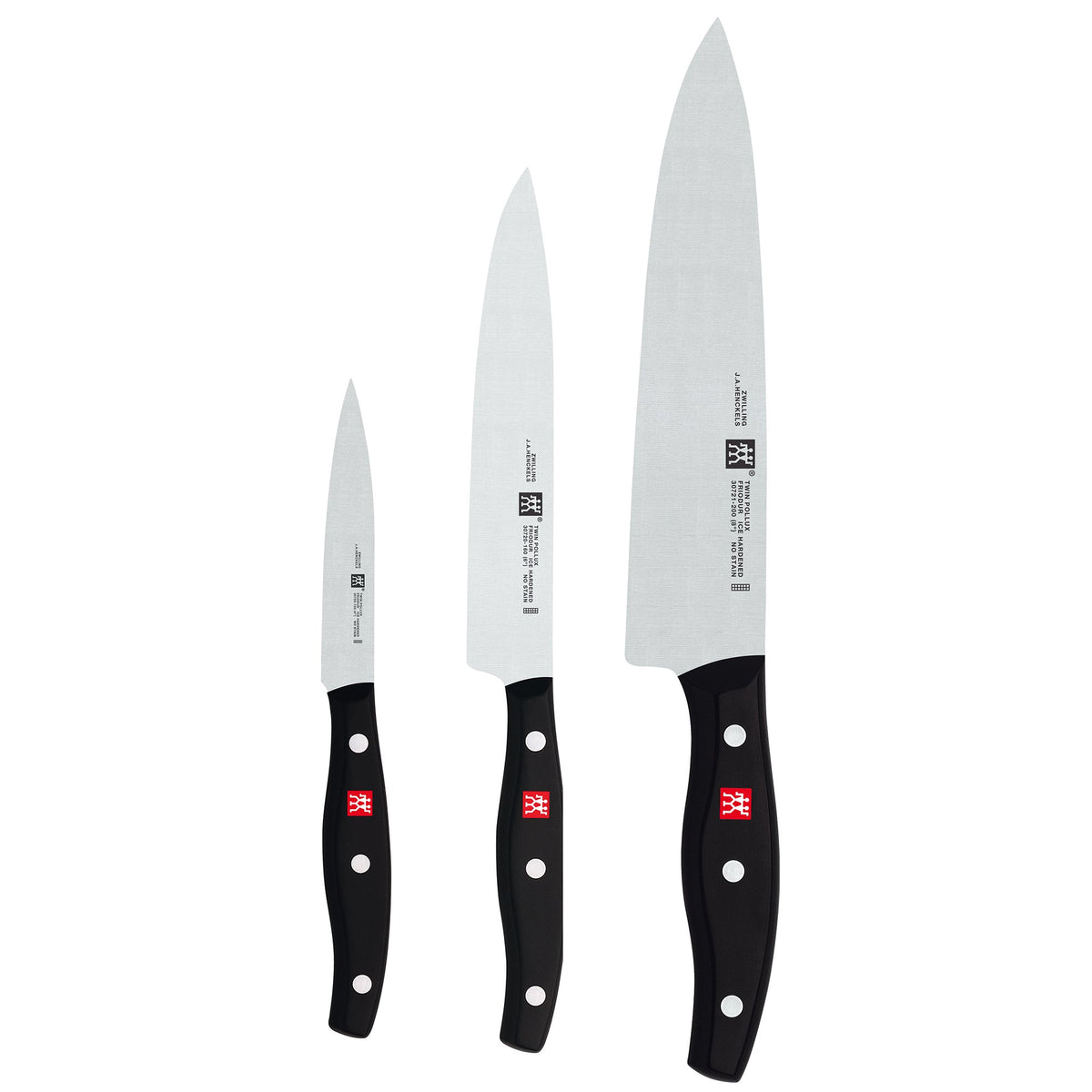 ZWILLING Twin Signature: Juego de 3 cuchillos para principiantes en la cocina