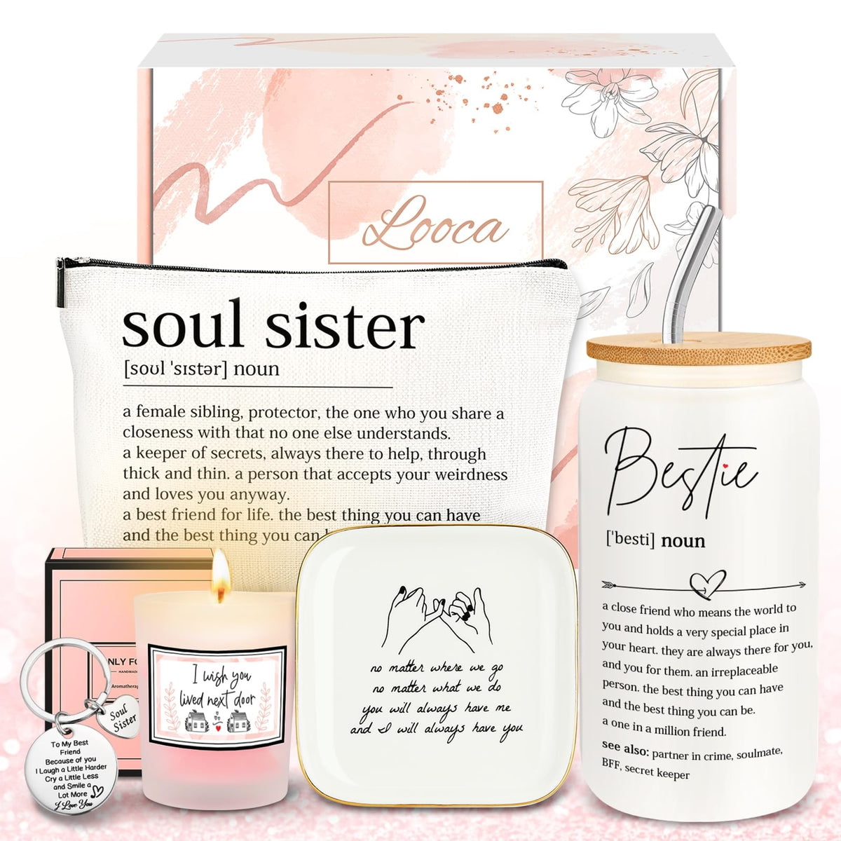 Vaso Bestie Definition de Looca, ideal para celebrar la amistad con estilo.