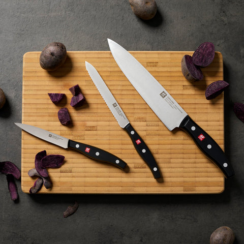 ZWILLING Twin Signature: Juego de 3 cuchillos para principiantes en la cocina