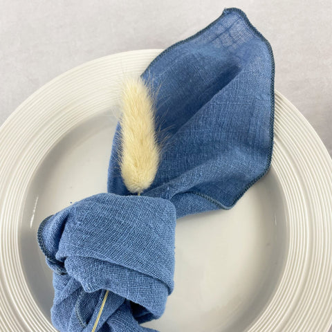 EHLDekol Servilletas de gasa 6 unidades 16x16 pulgadas – Algodón natural suave para bodas y fiestas