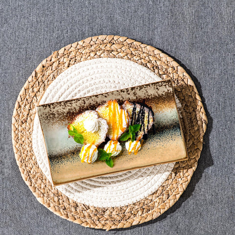 UNICASA Juego de Platos de Sushi al Estilo Japonés - 8 Piezas con Palillos y Soportes
