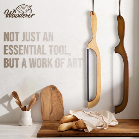 Cuchillo Woodever para bagels y baguettes, cortes precisos