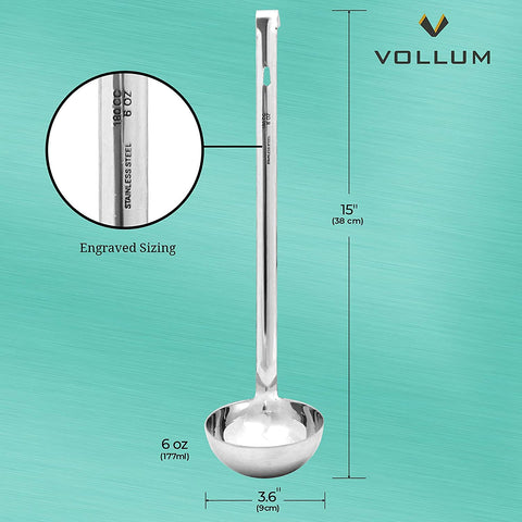 Vollum uso comercial, perfecto para servir salsas y caldos durante turnos largos.