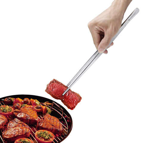 MSY BIGSUNNY Pinzas de Cocina 12 Pulgadas – Puntas Finas y Serradas