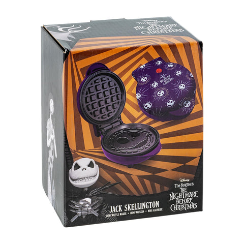 Uncanny Brands Mini Sartén para Gofres Jack Skellington – Pesadilla Antes de Navidad (licencia Disney)
