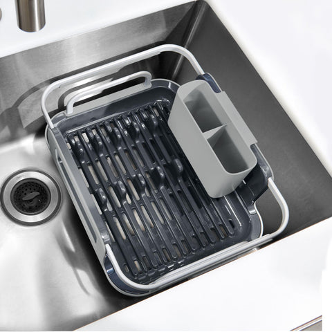 OXO Good Grips Extensor Sobre Fregadero de Aluminio para Secar Platos