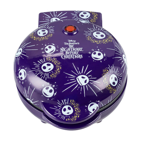 Uncanny Brands Mini Sartén para Gofres Jack Skellington – Pesadilla Antes de Navidad (licencia Disney)