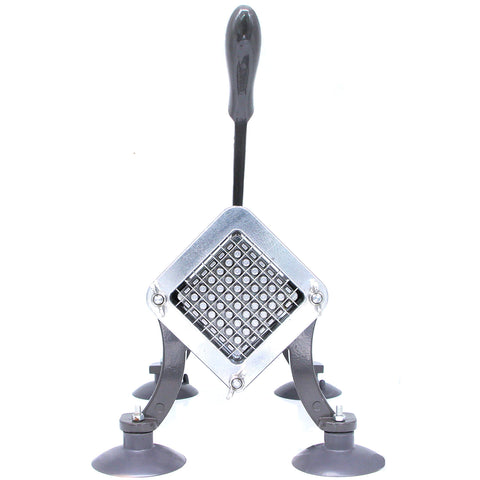 SHSYCER Cortadora de Papas Francesas Comercial con Ventosas – Juego Completo Gris 1/4, 3/8 y 1/2 pulgadas