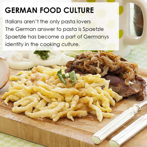 KEISSCO Spaetzle Maker de Acero Inoxidable con Tapa y Raspador