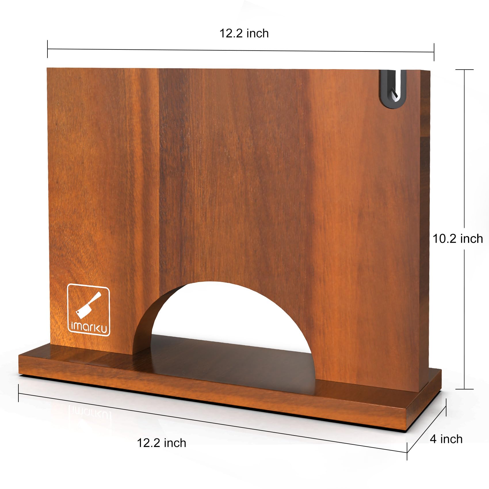 Imarku bloque magnético de acacia natural para la cocina.