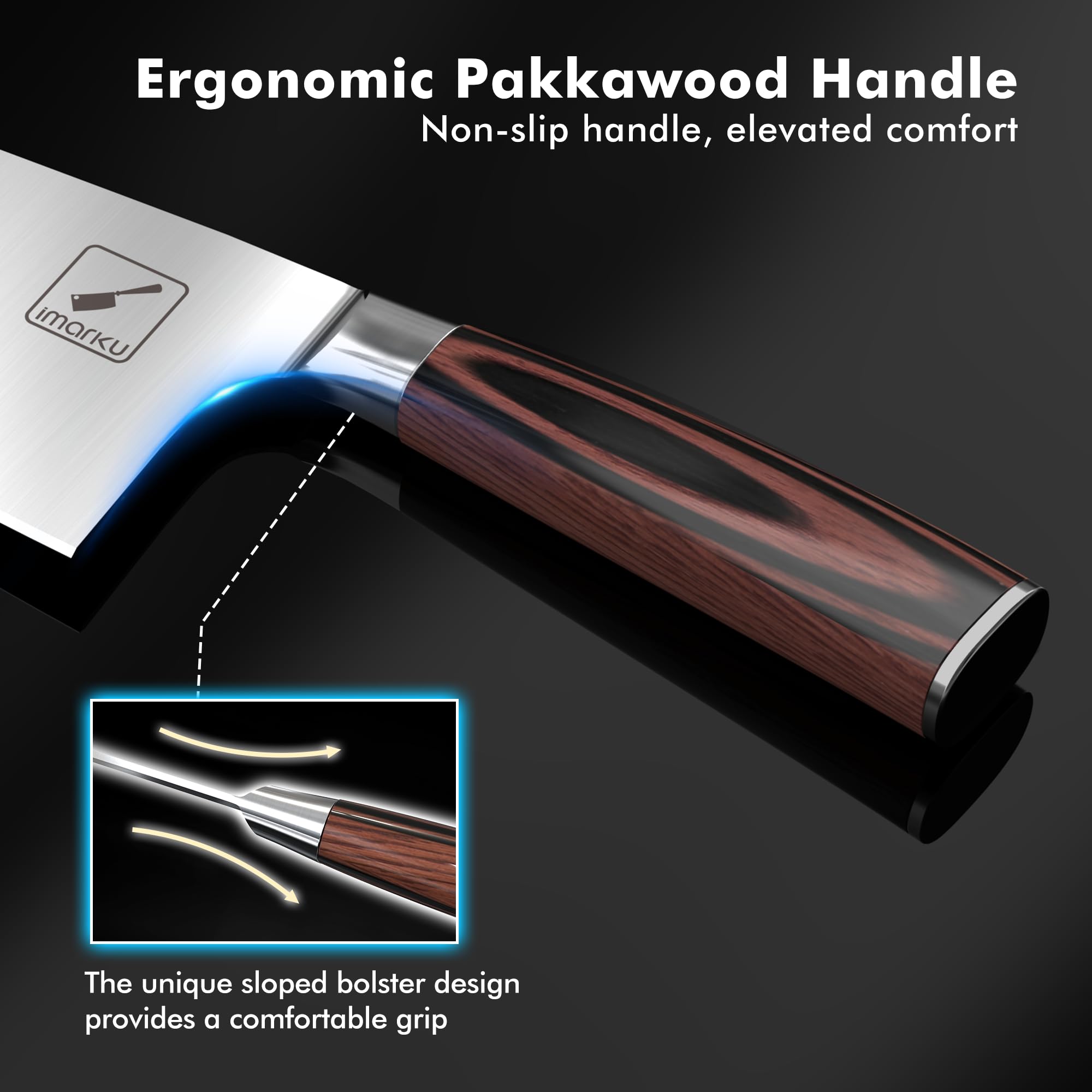 Corte multiusos de imarku para carnes y verduras.