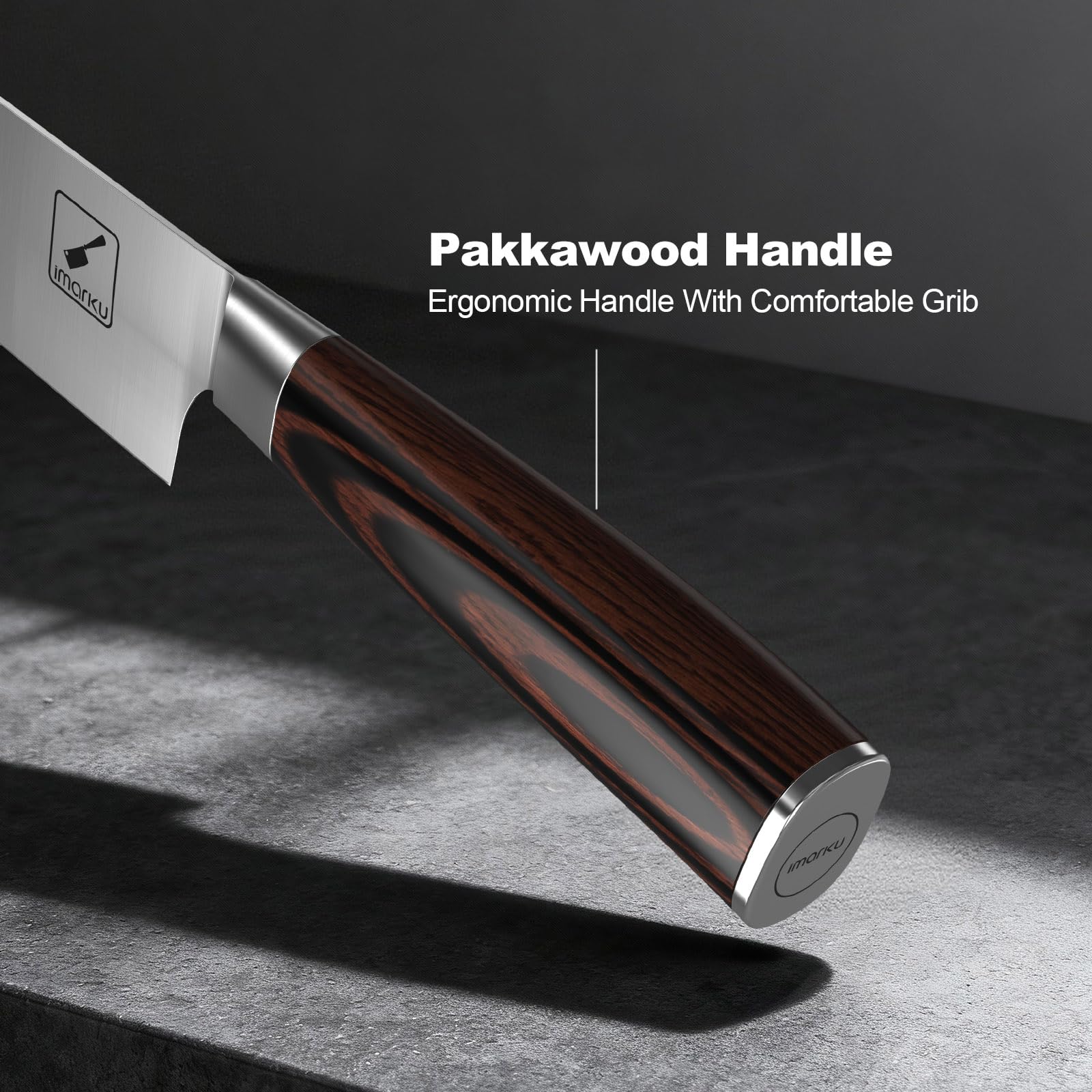 Cuchillo imarku 8" en caja regalo elegante para regalo práctico.