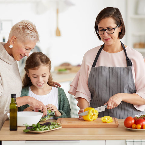 Diseño ergonómico con mango rojo de Imarku para seguridad.