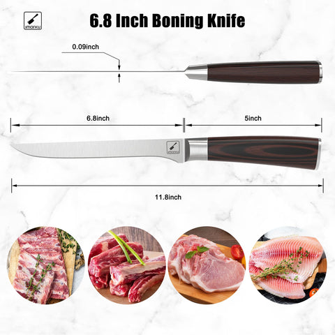 Cuchillo deshuesar imarku ideal para cortar carne con control y precisión