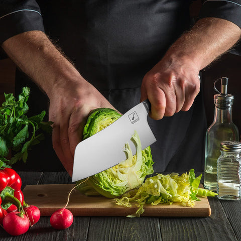 Imarku cuchillo ergonómico en mano, reducción de fatiga durante la tarea